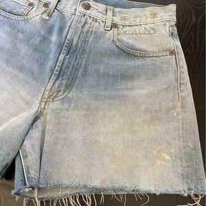 R13 Women's Paint Splattered Denim Shorts